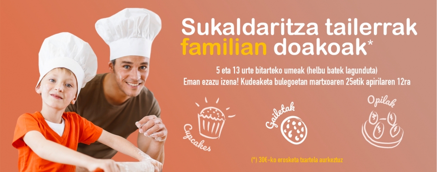Sukaldaritza tailerak familias doakoak