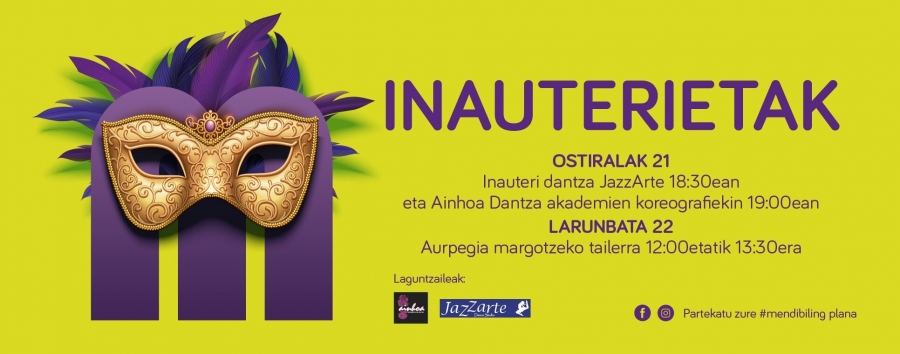 Inauterietako desfilea eta aurpegia margotzeko taillerra