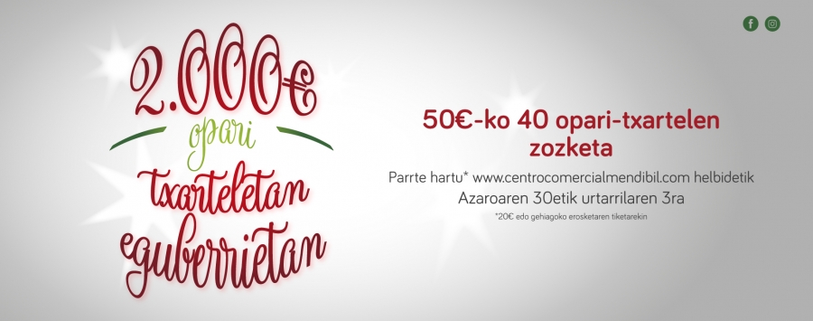 Sorteo de 2.000€ en Tarjetas Regalo